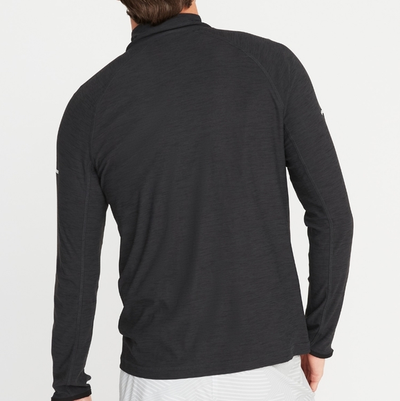 Old Navy Active Black 1/4 Zip Pullover - Large - Picture 5 of 7